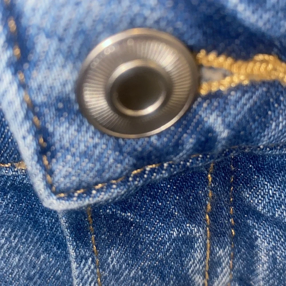 MATERNITY MOM JEANS SZ M BLUE DENIM - Picture 7 of 16